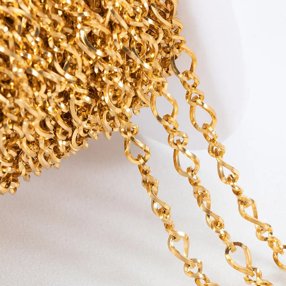 1 Piece 304 Stainless Steel 1M Jewelry Accessories Chain