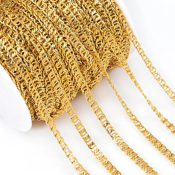 1 Piece 304 Stainless Steel 1M Jewelry Accessories Chain