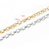 1 Piece 304 Stainless Steel 1M Jewelry Accessories Chain