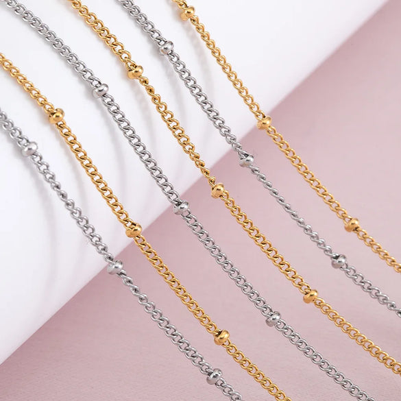 1 Piece 304 Stainless Steel 45-50cm Jewelry Accessories Chain