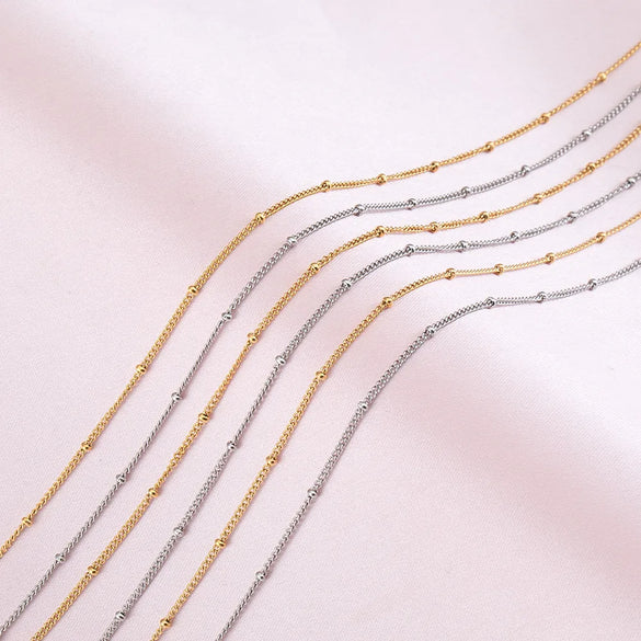 1 Piece 304 Stainless Steel 45-50cm Jewelry Accessories Chain