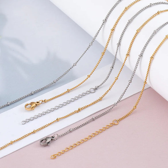 1 Piece 304 Stainless Steel 45-50cm Jewelry Accessories Chain