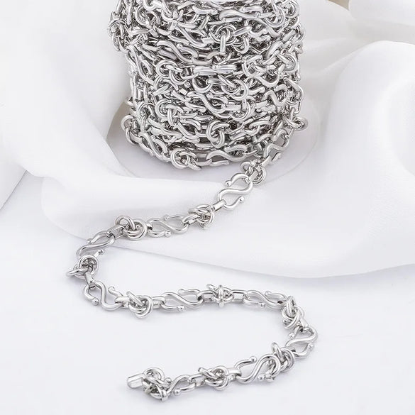 1 Piece 304 Stainless Steel Chain Chain Retro Classic Style S Shape