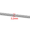 1 Piece 304 Stainless Steel Coffee Bean Chain Round Pearl Chain Cable Chain Jewelry Accessories