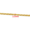 1 Piece 304 Stainless Steel Coffee Bean Chain Round Pearl Chain Cable Chain Jewelry Accessories
