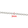 1 Piece 304 Stainless Steel Coffee Bean Chain Round Pearl Chain Cable Chain Jewelry Accessories