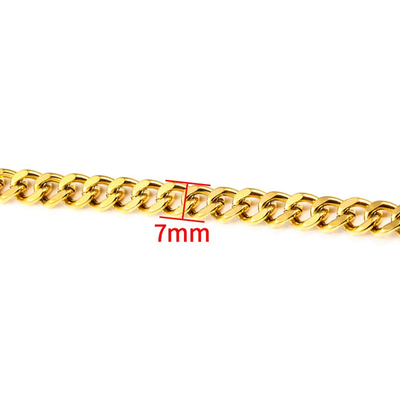 1 Piece 304 Stainless Steel Coffee Bean Chain Round Pearl Chain Cable Chain Jewelry Accessories