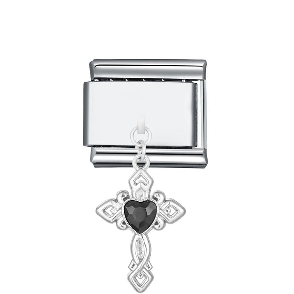 1 Piece 304 Stainless Steel Geometric Italian Charms