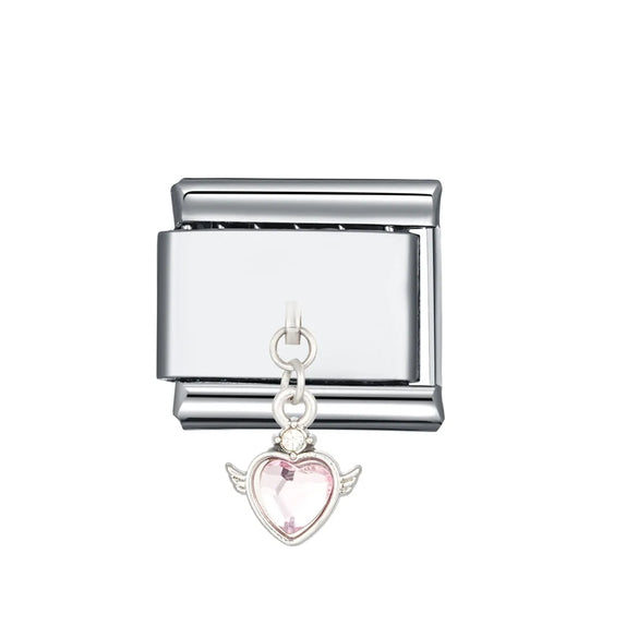 1 Piece 304 Stainless Steel Geometric Italian Charms