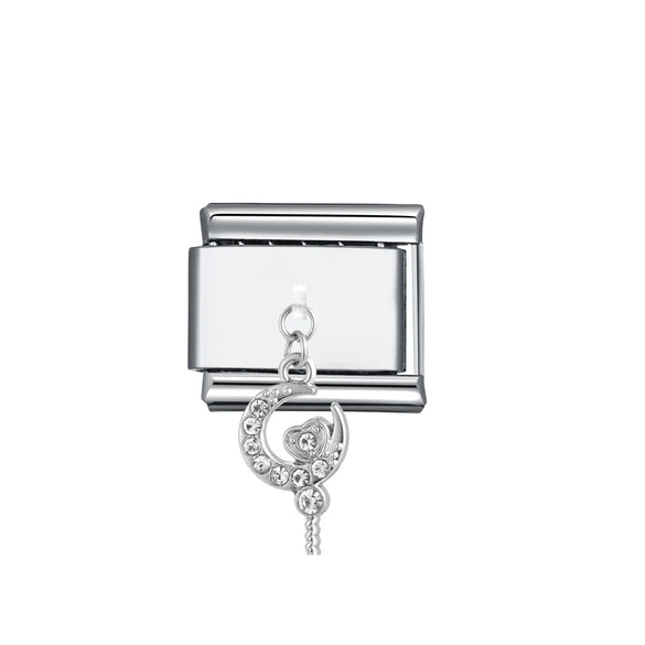 1 Piece 304 Stainless Steel Geometric Italian Charms