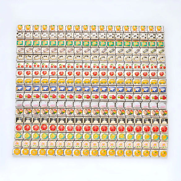 1 Piece 304 Stainless Steel Heart Shape Italian Charms