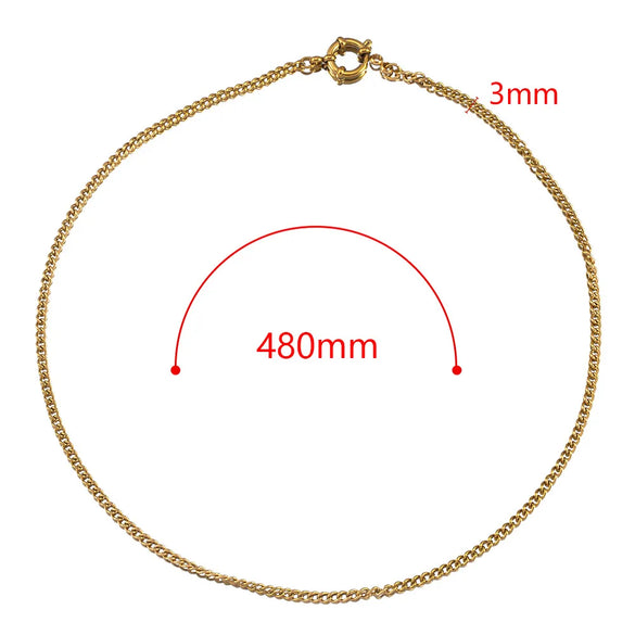 1 Piece 304 Stainless Steel Jewelry Accessories Chain