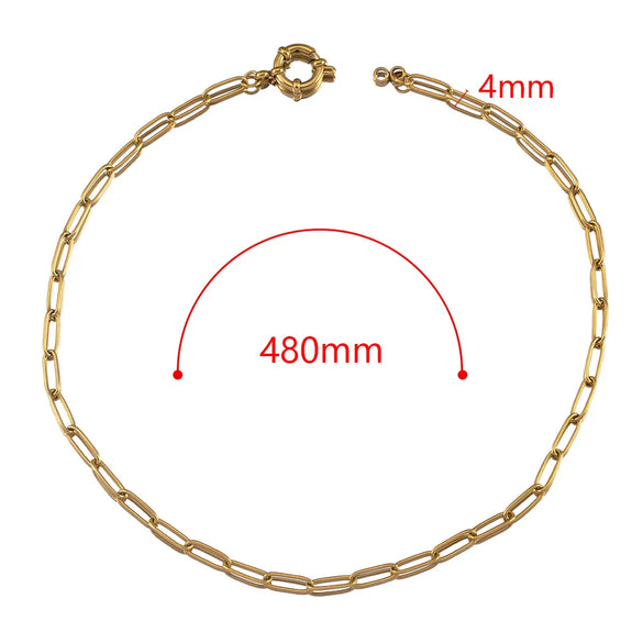 1 Piece 304 Stainless Steel Jewelry Accessories Chain