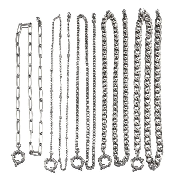 1 Piece 304 Stainless Steel Jewelry Accessories Chain