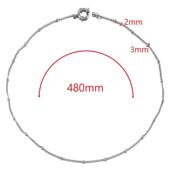 1 Piece 304 Stainless Steel Jewelry Accessories Chain
