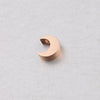 1 Piece 304 Stainless Steel 18K Gold Plated Moon Customization Laser Engraving Beads