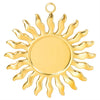1 Piece 304 Stainless Steel Sun Pendant