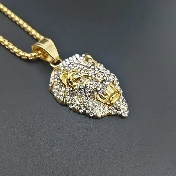 1 Piece 316 Stainless Steel  Lion Pendant