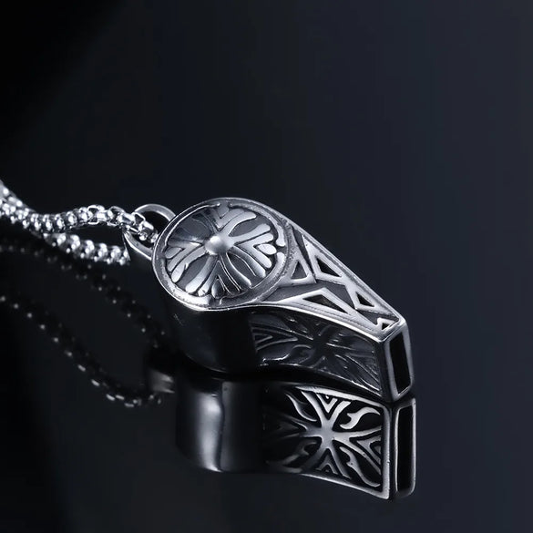 1 Piece 45.5*20.8mm 316 Stainless Steel  Whistle Polished Pendant Chain