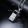1 Piece 45.5*20.8mm 316 Stainless Steel  Whistle Polished Pendant Chain