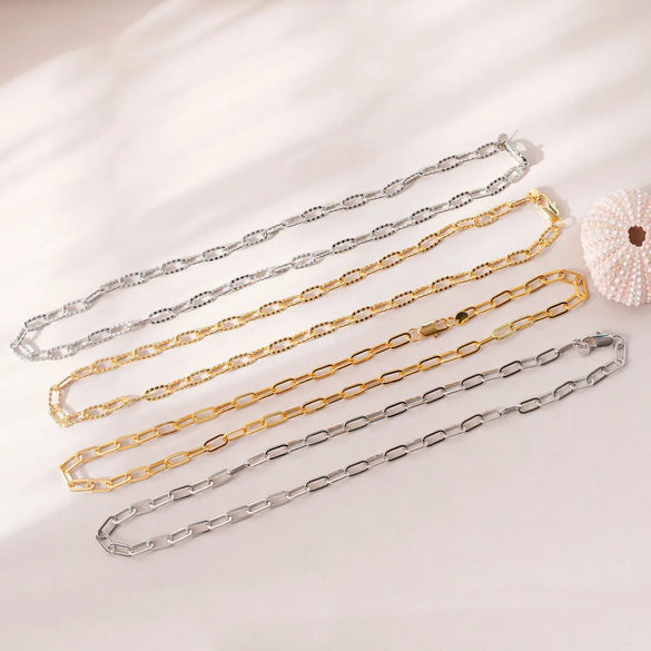 1 Piece 45cm Copper 18K Gold Plated Jewelry Accessories