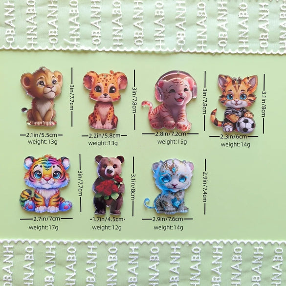 1 Piece 55*77mm Arylic Animal Cartoon Pendant