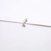 1 Piece 8*11.8mm Copper Zircon Letter Pendant