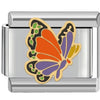 1 Piece 9*10mm 204 Stainless Steel Butterfly Italian Charms