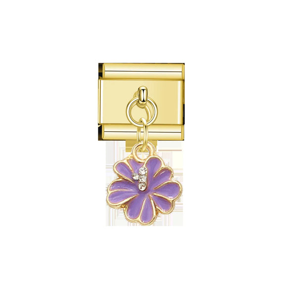 1 Piece 9*10mm 304 Stainless Steel Color Block Heart Shape Bow Knot Italian Charms