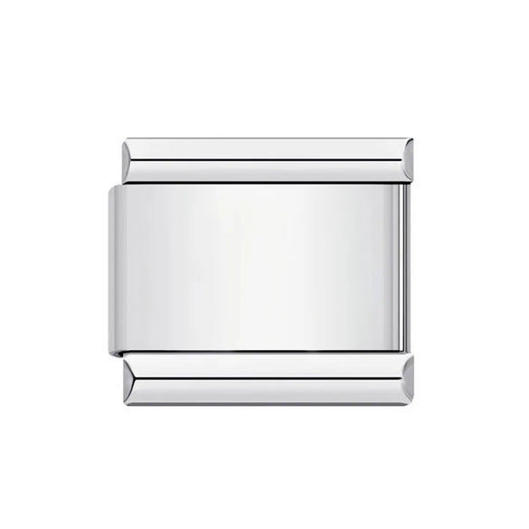 1 Piece 9*10mm 304 Stainless Steel Letter Heart Shape Floral Italian Charms