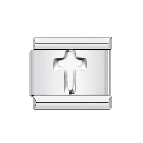 1 Piece 9*10mm 304 Stainless Steel Sun Letter Moon Italian Charms