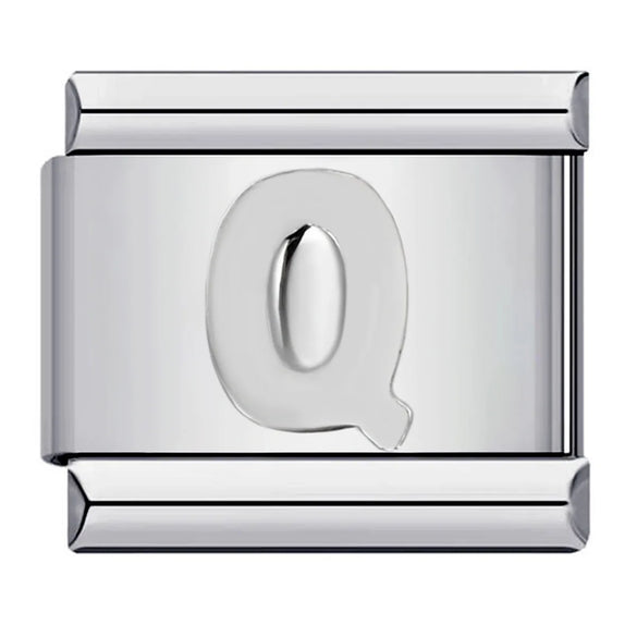 1 Piece 9*10mm 304 Stainless Steel Sun Letter Moon Italian Charms