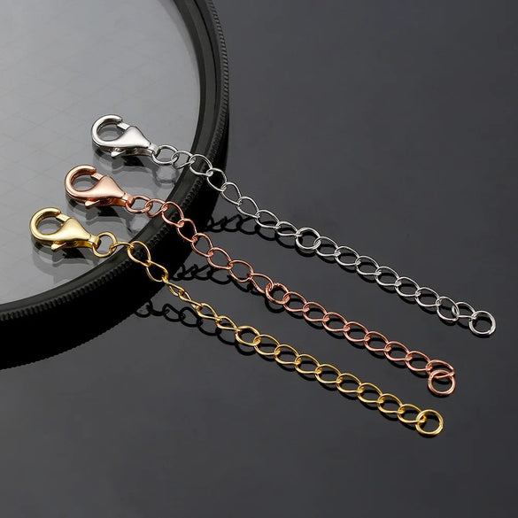 1 Piece 925 Sterling Silver Extension Chain Chain Classic Style Geometric