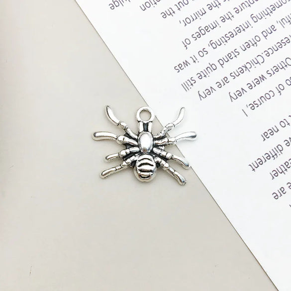 1 Piece Alloy Spider Spider Web Skull Pendant