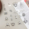 1 Piece Alloy Spider Spider Web Skull Pendant