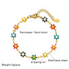 Basic Flower Stainless Steel Plating Bracelets