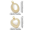 1 Piece Copper Artificial Pearls Shell 18K Gold Plated Inlay Polished Pendant