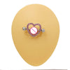 1 Piece Belly Rings Simple Style Classic Style Moon Heart Shape Daisy 316 Stainless Steel  Alloy Inlay Rhinestones Glass White Gold Plated