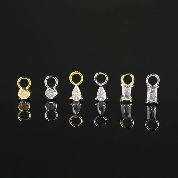 1 Piece Casual Elegant Star Lightning Plating Inlay Copper Zircon Ear Studs