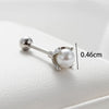 1 Piece Casual French Style Korean Style Water Droplets Pearl Flower Inlay Copper Zircon Ear Studs