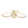 1 Piece Classic Style Tree Heart Shape Butterfly Copper Inlay Zircon Bracelets