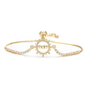 1 Piece Classic Style Tree Heart Shape Butterfly Copper Inlay Zircon Bracelets