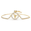 1 Piece Classic Style Tree Heart Shape Butterfly Copper Inlay Zircon Bracelets