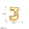 1 Piece Copper 18K Gold Plated Letter Pendant