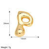 1 Piece Copper 18K Gold Plated Letter Pendant