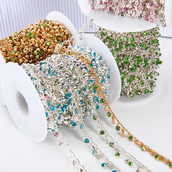 1 Piece Copper DIY Ornament Accessories Chain Retro Classic Style Geometric Water Droplets