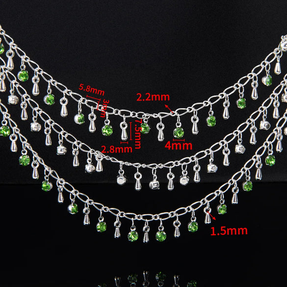 1 Piece Copper DIY Ornament Accessories Chain Retro Classic Style Geometric Water Droplets