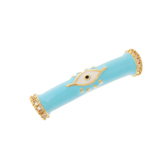 1 Piece Copper Gold Plated Devil'S Eye Pendant