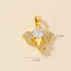 1 Piece Copper Rhinestones Elephant Pendant