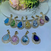 1 Piece Copper Zircon Water Droplets Pendant